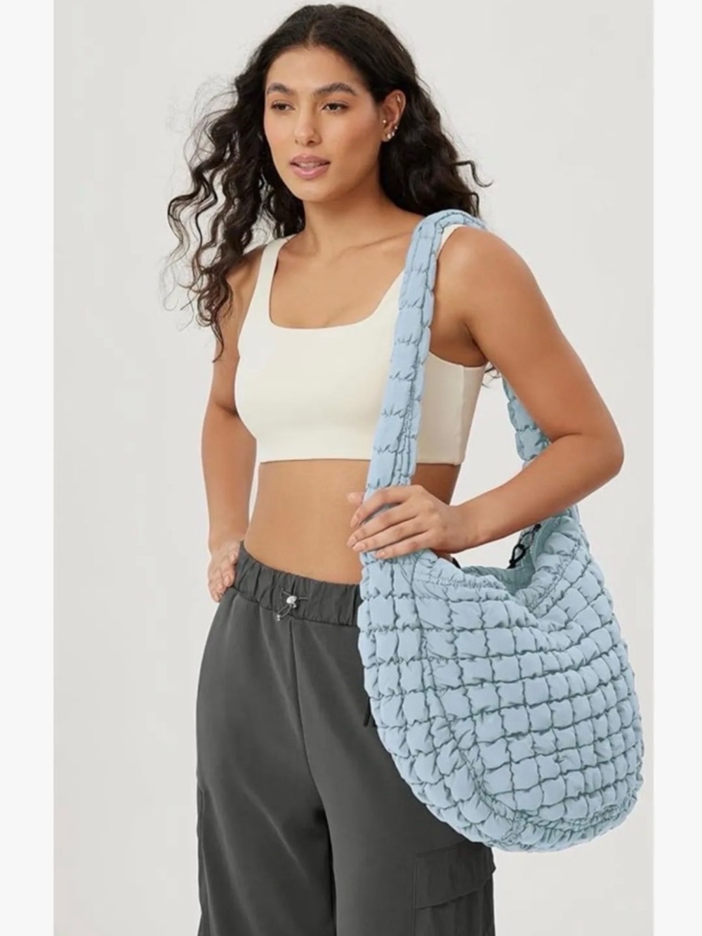 ODODOS Quilted Tote Bag